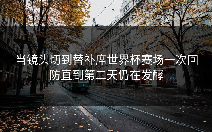 当镜头切到替补席世界杯赛场一次回防直到第二天仍在发酵